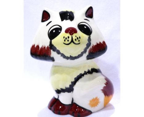 Lorna Bailey cat Honey, H: 13 cm, no cracks or chips. P&amp;P Group 1 (£14+VAT for the first lot and £1+VAT for subsequent lo