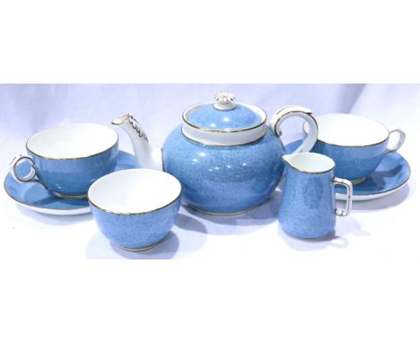 George Jones Crescent China Bachelor tea service, slight use marks but otherwise good, no chips or cracks. (7) P&amp;P Group 