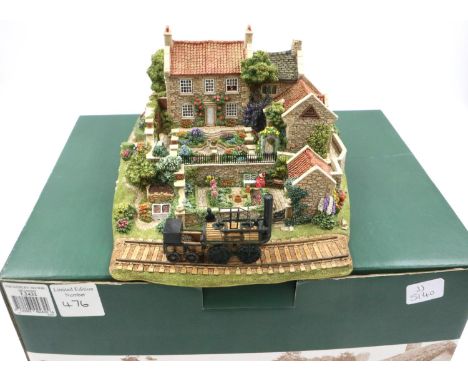 Boxed Lilliput Lane limited edition no 476, Pockerley Manor Beamish, with deeds, 22 x 15 cm excellent condition, no cracks or