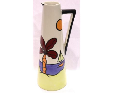Lorna Bailey Tropicana jug, H: 24 cm, no cracks or chips. P&amp;P Group 2 (£18+VAT for the first lot and £3+VAT for subsequen