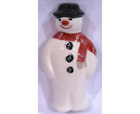 Anita Harris Snowman, signed in gold, H: 16 cm, no cracks or chips. P&amp;P Group 1 (£14+VAT for the first lot and £1+VAT for