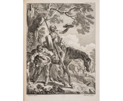 Cervantès Saavedra (Miguel de) The History and Adventures of the renowned Don Quixote, 2 vol., translated by T. Smollett, eng