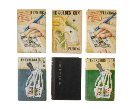 Fleming (Ian) Thunderball, ink ownership name and bookseller's stamp on endpapers, light marginal toning, dust-jacket price-c