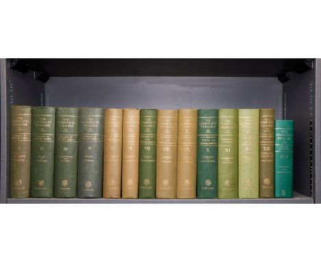 Cokayne (George Edward) The Complete Peerage, of England, Scotland, Ireland, Great Britain and The United Kingdom, 14 vol., s