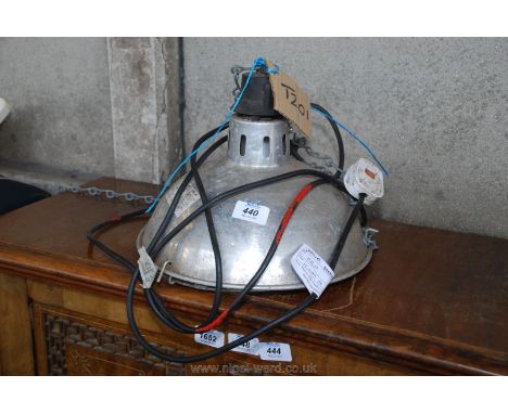 An animal heat lamp.