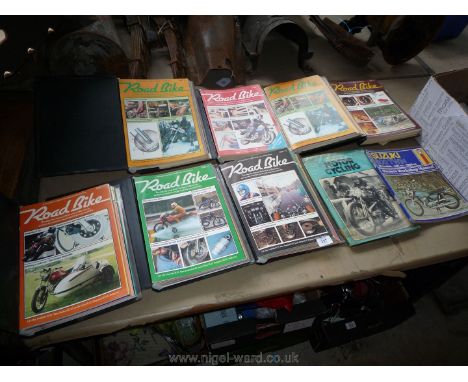A quantity of 7 vols. bound Road Bike magazines, ''An old Motor Kaleidoscope of Motor Cycling" and a Haynes Manual "(No. 135)