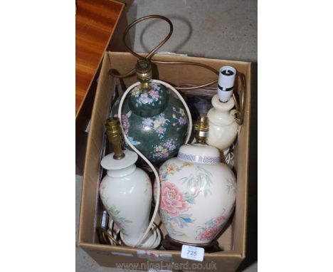 Four lamp bases.
