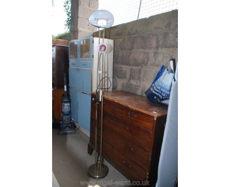 A floor up-lighter and lamp.