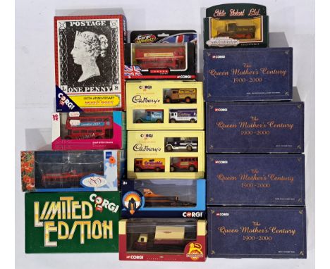 Corgi, a boxed group comprising of British Railways, Motoring Memories, The Queen Mother's Century and similar, to include 36