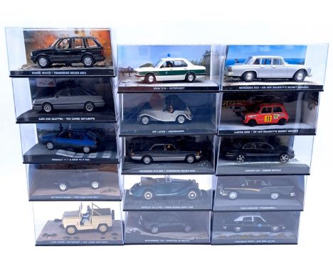 GE Fabbri Ltd, James Bond "007" related Magazine Issue models, a boxed group to include Jaguar XJ8 "Casino Royal", Ford Fairl