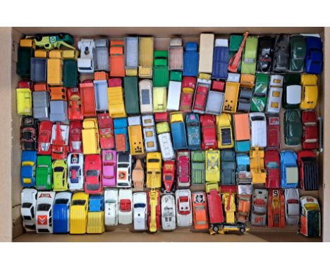 Matchbox, Corgi, Hot Wheels and similar, a large unboxed constructed group to include Matchbox 25 Petrol Tanker, Hot Wheels H
