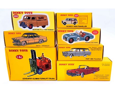 Dinky Toys (Norev/Atlas Editions) a boxed group, to include 480 Bedford 10 CWT.Van "Kodak", 111 Triumph TR2 Sport, 27 Z Simca