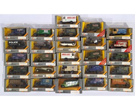 Corgi Classics, a boxed group, to include C843 Eddershaws Thornycroft, 854 1929 Thornycroft and similar. Although not checked