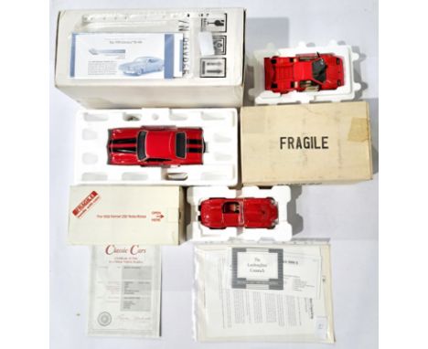 Franklin Mint &amp; Danbury Mint, a boxed 1:24 scale group to include Franklin Mint 1970 Chevrolet Chevelle SS, Danbury Mint 