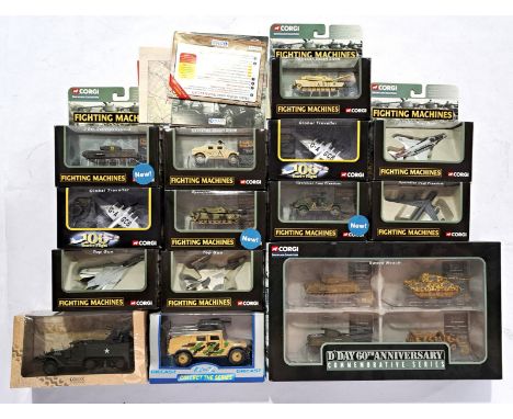 Corgi and Atlas Editions, a boxed military group to include Corgi Fighting Machines CS90284 B-52 Bomber, Corgi Fighting Machi
