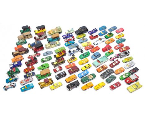 Dinky, Matchbox, Corgi &amp; similar, an unboxed Car&nbsp;&amp; similar group. &nbsp;Although unchecked for completeness cond