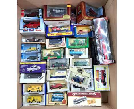 Corgi, EFE, Cararama, Wiking, Majorette and similar, a boxed mixed scale group comprising of Commercials, Emergency Vehicles,