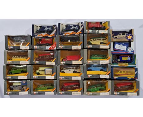 Corgi Classics and similar, a boxed group to include Corgi CC85903 "The Queen's Golden Jubilee", Corgi C924 Thornycroft Van a