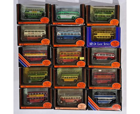 EFE, a boxed 1:76 Scale Bus group, to include 18402 Leyland TS8 Tiger Type B "Lancashire United", 15627 RM Routemaster "Delai
