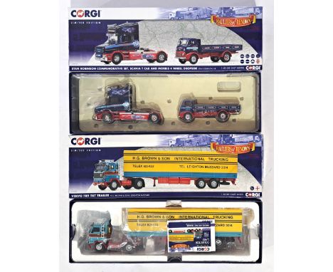 Corgi "Haulers of Renown", a boxed pair to include CC99204 Stan Robinson Commemorative Set Scania T Cab and Morris 4 Wheel Dr