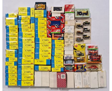 Corgi, Corgi/Solido, Matchbox, Lledo and similar, a boxed group to include Matchbox Mb-38 Ford Model A, Corgi J20/2 London Bu