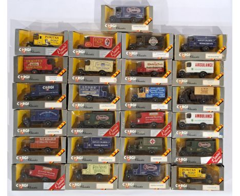 Corgi Classics, a boxed group to include C932 Thornycroft Box Van, 924 Thornycroft Van and similar. Although not checked for 