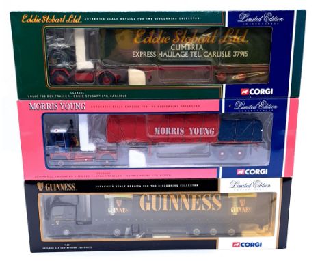 Corgi, a boxed 1:50 Scale Commercial group comprising of Limited Edition Collectables, to include 75407 Leyland DAF Curtainsi