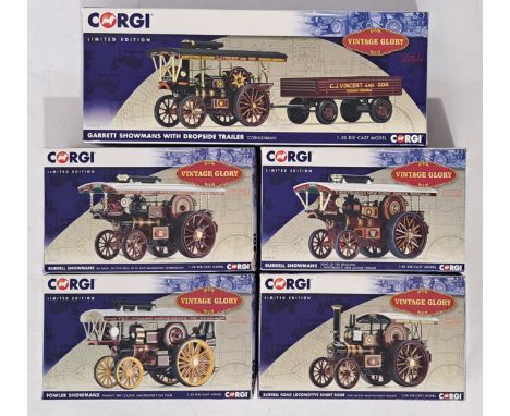 Corgi Limited Edition "Vintage Glory", a boxed group to include CC20517 Burrell Showmans "The Bailie" Silcock Bros Up To Date