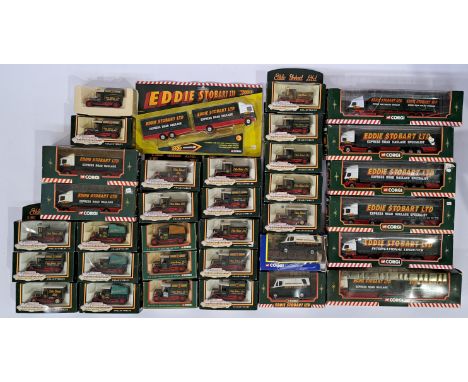 Corgi, a boxed Eddie Stobart related group comprising of Motoring Memories and similar, to include TY86705 Volvo Skeleton Tra