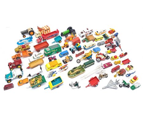 Dinky, Matchbox, Corgi &amp; similar, an unboxed Commercial, Tractor, Motorcycle &amp; similar group. &nbsp;Although unchecke