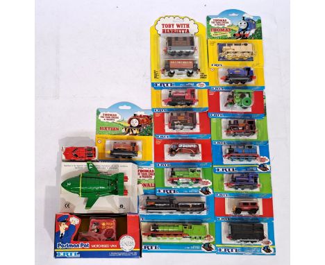 Ertl Thomas the Tank Engine and Friends, Ertl Postman Pat, Matchbox Thunderbirds and similar, a mostly carded and Boxed TV re