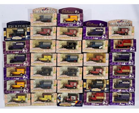Corgi Motoring Memories and similar, a boxed group to include 61207 Pickfords Removals &amp; Storage, 91206 Cadburys Selectio