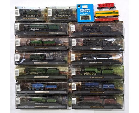 PECO, LIMA and AMER, a mostly carded group to include PECO Wonderful Wagon Kit 00 Gauge Tank Wagon "Shell/BP" R-75S, AMER 192