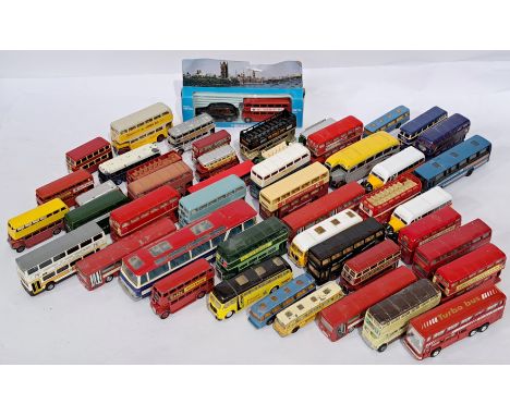 Dinky, Corgi, Lone Star and similar, a mostly unboxed bus group to include Lone Star 1248 Bus and Taxi and others. Conditions