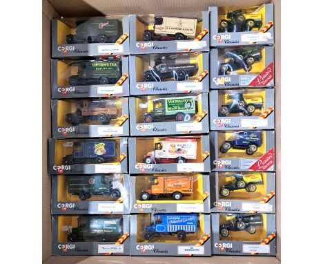 Corgi Classics, a boxed Commercial group comprising of Mack Trucks, Thornycroft Vans, Tankers and similar. Although not check