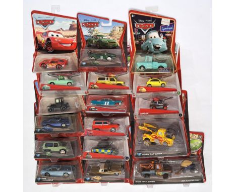 Mattel, Disney Pixar Cars, a carded TV and Film related group to include V2833 Race Team Master, Zen Master Pitty "Exclusive 