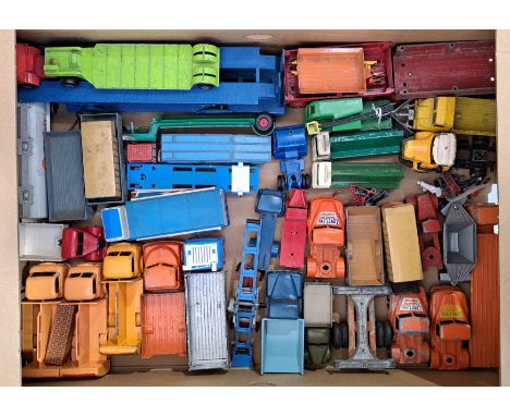 Dinky, Lone Star, Budgie and similar, a unboxed commercial group to include A Budgie Model 304 Glass Lorry, A Budgie Model 32