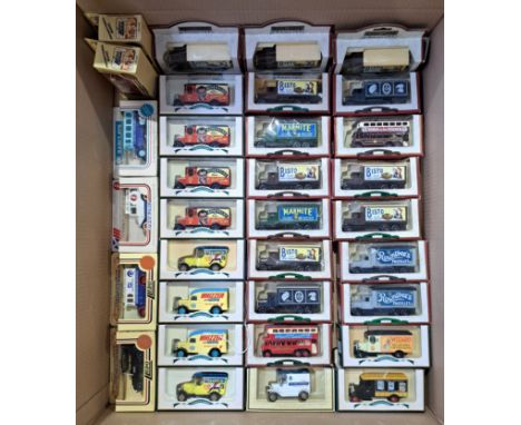 Lledo, a boxed group of promotional models to include DG050059 Bull Nose Van "The Skipper", DG021057 10 CWT Light Van "Ideal 