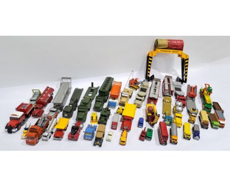 Dinky, Corgi, Matchbox a mixed scale unboxed commercial vehicle group(please note models appear re-painted). Conditions appea