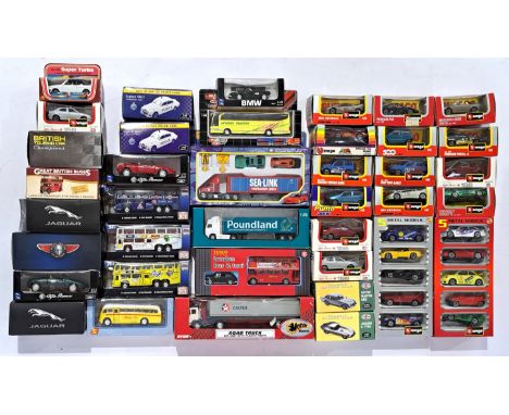 Bburago, Atlas Editions and similar, a boxed Car, Police and Commercial group to include Bburago 4152 Chevrolet Corvette, Atl