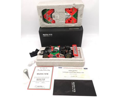 Autoart (Signature Series), a boxed 1:18 scale 89144 Mazda 787B (Le Mans Winner1991) "Weidler/Herbert/Gachot" with racing dec