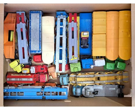 Corgi, a unboxed Commercial group, to include Big Bedford Unit with Carrimore Car Transporter, 1104 Big Bedford Tractor Unit 