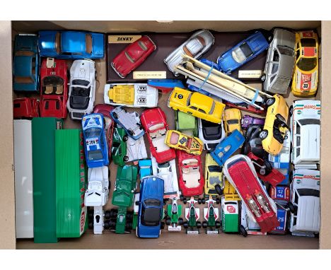 Corgi, Dinky, Matchbox and similar, a unboxed group comprising of Racing, Performance Cars and similar, to include Corgi Ferr