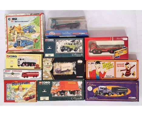 Corgi and Dinky (Atlas/Norev), a boxed Commercial and Comic group to include Dinky 943 Leyland Octopus Tanker "ESSO", 16102 "
