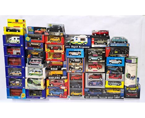 Majorette and similar, a mostly boxed Car, Emergency Vehicle and Commercial group to include Majorette FIAT Seicento Sporting