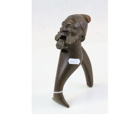 Antique Black Forest nutcracker in the form of a bearded man