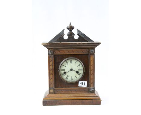 Edwardian two train bracket clock 