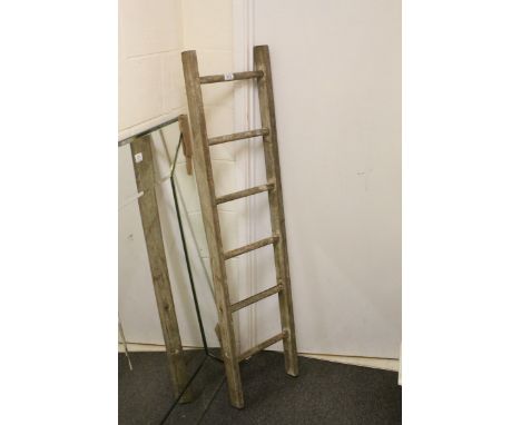Vintage Wooden Ladder / Display Towel Rail, 145cms high