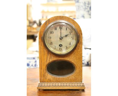 Edwardian dome topped mantle clock with single train movement