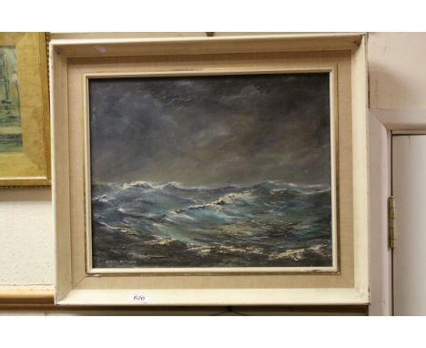 Anthony Ratcliffe, mid 20th century oil on canvas, seascape, signed with Royal Academy Exhibition 1966 label attached, titled